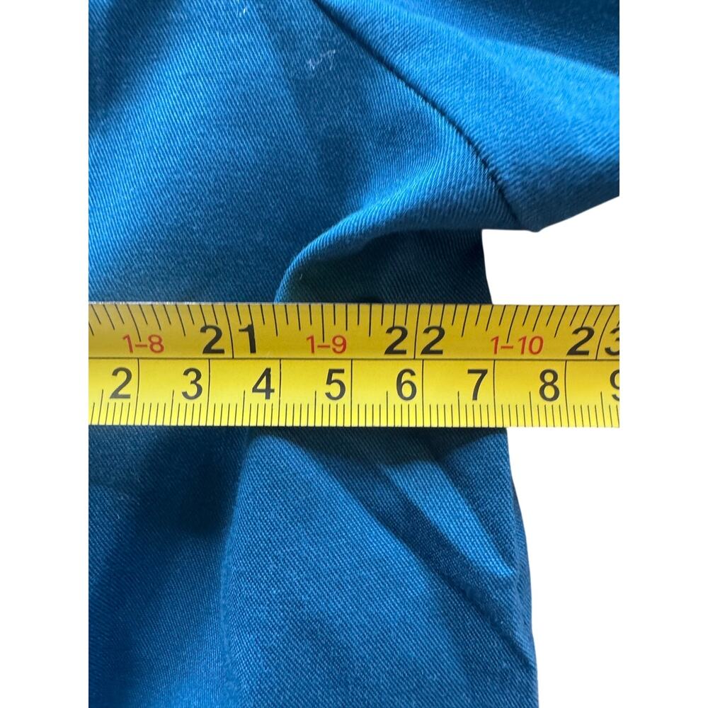 NWT Cherokee Core Stretch Scrub Top Teal Unisex Large V-Neck 4725 - Picture 8 of 8